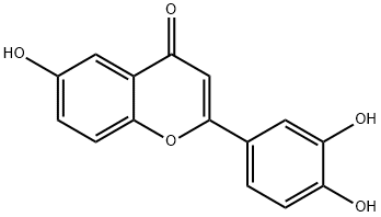 2-(3,4-DIHYDROXYPHENYL)-6-HYDROXYCHROMEN-4-ONE 结构式