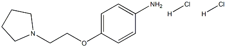 4-[2-(1-PYRROLIDINYL)ETHOXY]BENZENAMINE DIHYDROCHLORIDE 结构式