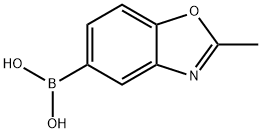 (2-甲基苯并[D]恶唑-5-基)硼酸 结构式