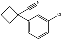 1-(3-Chlorophenyl)cyclobutanecarbonitrile 结构式