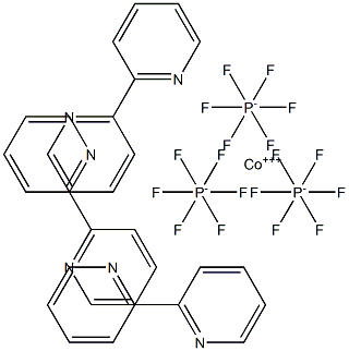 三(2,2'-二吡啶)钴(III)三(六氟磷酸盐) 结构式