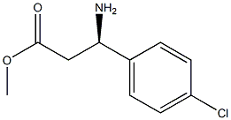 (R)-3-氨基-3-(4-氯苯基)丙酸甲酯 结构式