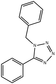 1-BENZYL-5-PHENYLTETRAZOLE 结构式