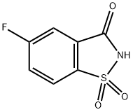 5-氟苯并[D]异噻唑-3(2H)-酮1,1-二氧化物 结构式