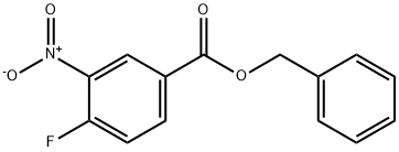 4-FLUORO-3-NITROBENZOIC ACID BENZYL ESTER 结构式