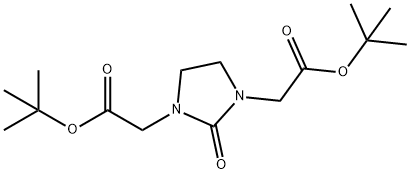 di-tert-butyl 2,2'-(2-oxoimidazolidine-1,3-diyl)diacetate 结构式