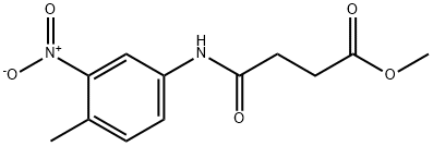 methyl 4-[(4-methyl-3-nitrophenyl)amino]-4-oxobutanoate 结构式