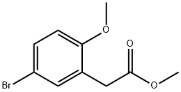 2-(5-溴-2-甲氧基苯基)乙酸甲酯 结构式