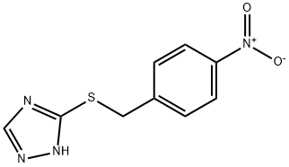 3-[(4-nitrobenzyl)sulfanyl]-4H-1,2,4-triazole 结构式