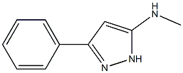 N-methyl-3-phenyl-1H-pyrazol-5-amine 结构式