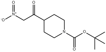 tert-butyl 4-(2-nitroacetyl)piperidine-1-carboxylate 结构式