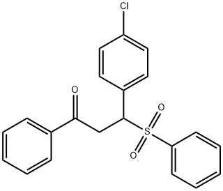 3-Benzenesulfonyl-3-(4-chloro-phenyl)-1-phenyl-propan-1-one 结构式