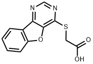 2-(苯并呋喃并[3,2-D]嘧啶-4-基硫基)乙酸 结构式