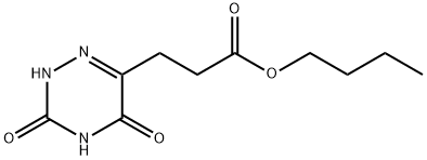 butyl 3-(3,5-dioxo-2,3,4,5-tetrahydro-1,2,4-triazin-6-yl)propanoate 结构式