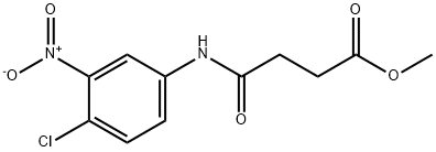 methyl 4-[(4-chloro-3-nitrophenyl)amino]-4-oxobutanoate 结构式