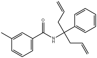 3-methyl-N-(4-phenylhepta-1,6-dien-4-yl)benzamide 结构式