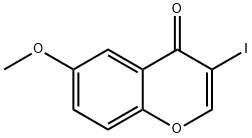 3-碘-6-甲氧基-4H-色烯-4-酮 结构式