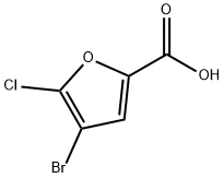 4-溴-5-氯-2-糠酸 结构式