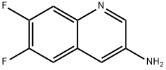 6,7-二氟喹啉-3-胺 结构式