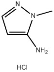 1-甲基-1H-吡唑-5-胺盐酸盐 结构式