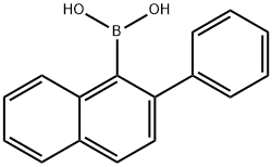 (2-苯基萘-1-基)硼酸 结构式