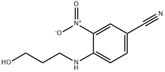 4-((3-hydroxypropyl)amino)-3-nitrobenzonitrile 结构式