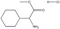 DL-环己基甘氨酸甲酯盐酸盐 结构式