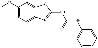 1-(6-methoxybenzo[d]thiazol-2-yl)-3-phenylthiourea 结构式