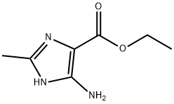 4-氨基-2-甲基-1H-咪唑-5-羧酸乙酯 结构式