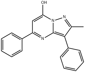 2-甲基-3,5-二苯基吡唑并[1,5-A]嘧啶-7-醇 结构式