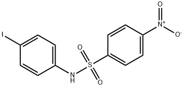 Benzenesulfonamide, N-(4-iodophenyl)-4-nitro-
 结构式