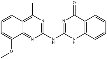 (2E)-2-[(8-methoxy-4-methylquinazolin-2-yl)imino]-1,2-dihydroquinazolin-4-ol 结构式