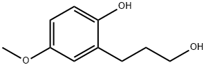 2-(3-Hydroxypropyl)-4-methoxyphenol 结构式
