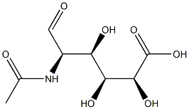 2-Acetamido-2-deoxy-D-glucuronic Acid 结构式