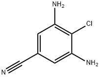 3,5-二氨基-4-氯苯甲腈 结构式