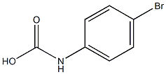 (4-溴苯基)氨基甲酸 结构式