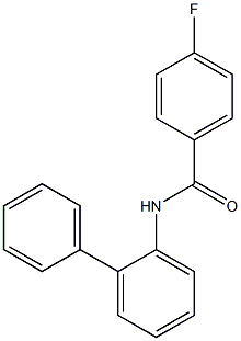 N-[1,1'-biphenyl]-2-yl-4-fluorobenzamide 结构式