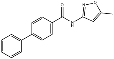 [1,1'-Biphenyl]-4-carboxamide, N-(5-methyl-3-isoxazolyl)- 结构式