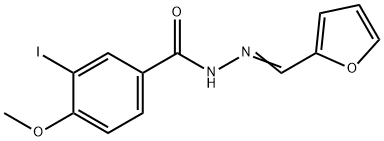 N'-(2-furylmethylene)-3-iodo-4-methoxybenzohydrazide 结构式