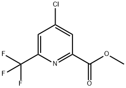 4-氯-6-三氟甲基吡啶-2-甲酸甲酯 结构式