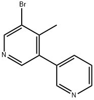 5-溴-4-甲基-3,3'-联吡啶 结构式