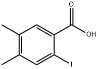 2-碘-4,5-二甲基苯甲酸 结构式