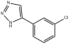 5-(3-chlorophenyl)-1H-1,2,3-triazole 结构式