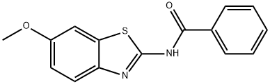N-(6-甲氧基苯并[D]噻唑-2-基)苯甲酰胺 结构式