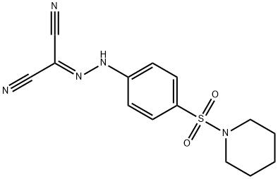 {[4-(1-piperidinylsulfonyl)phenyl]hydrazono}malononitrile 结构式