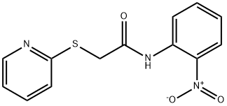 N-(2-nitrophenyl)-2-(pyridin-2-ylsulfanyl)acetamide 结构式