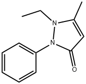 1-乙基-5-甲基-2-苯基-1,2-二氢吡唑-3-酮 结构式