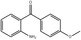 2-氨基-4'-甲氧基二苯甲酮 结构式