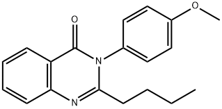 2-butyl-3-(4-methoxyphenyl)quinazolin-4(3H)-one 结构式