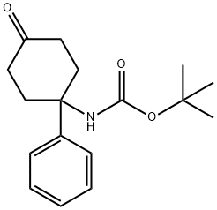 (4-Oxo-1-phenyl-cyclohexyl)-carbamic acid tert-butyl ester 结构式